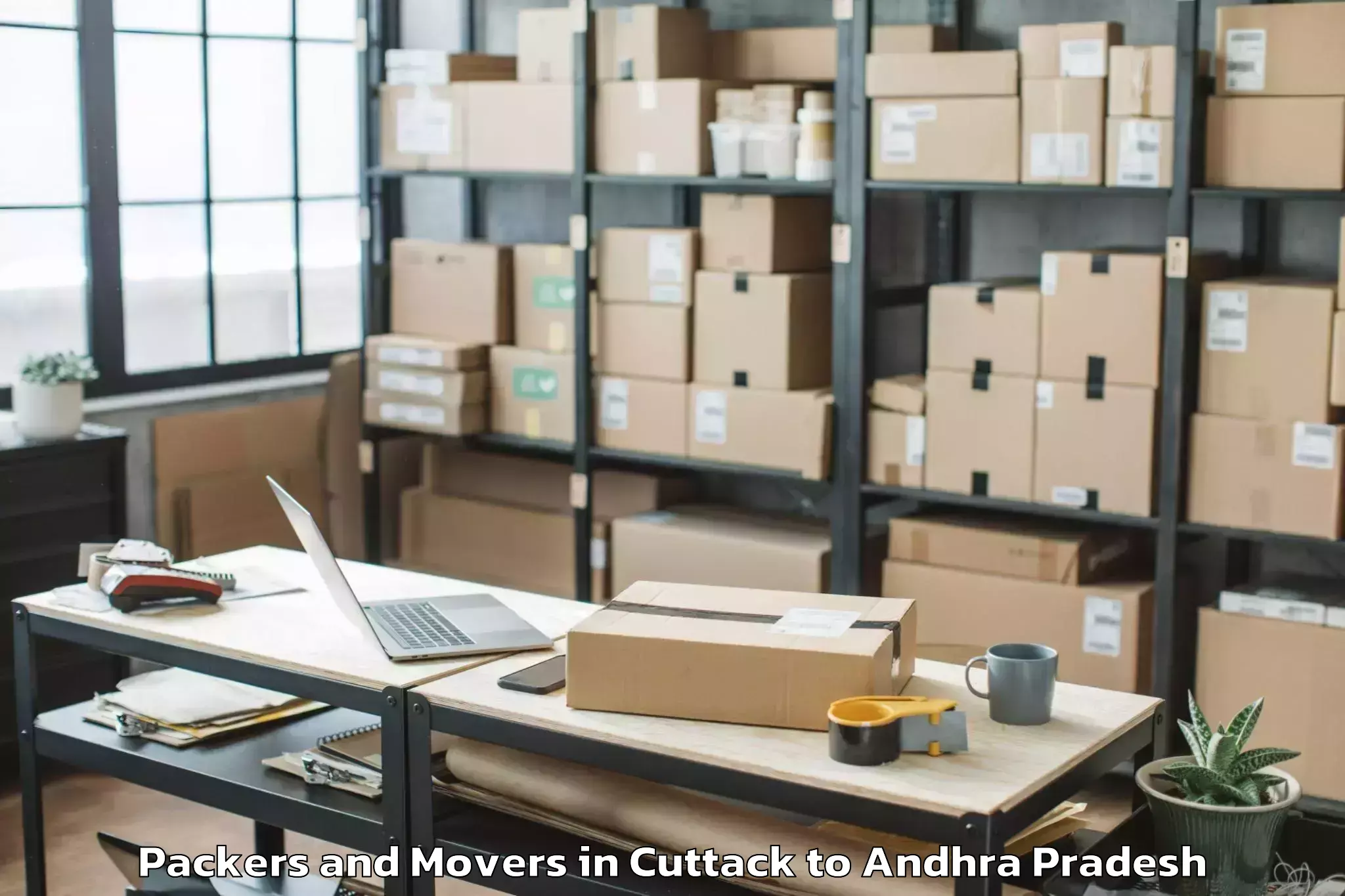 Top Cuttack to Etcherla Packers And Movers Available